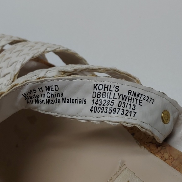 Dana Buchman White Woven Slide On Shoes!!! - Picture 6 of 8